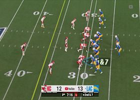 Tranquill's blind-side sack on Herbert results in a loss of 8 yards