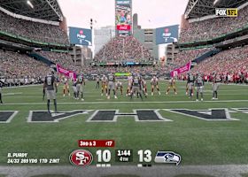 Can't-Miss Play: Go-ahead TD! Purdy's improbable scoring strike hits Tonges vs. Seahawks