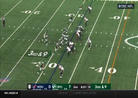 Zach Wilson delivers another tight-window dime to Conklin up seam for 24-yard gain