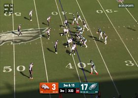 Nik Bonitto rips down Hurts for a third-down sack