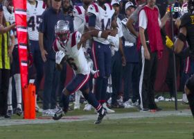 Drake Maye's 16-yard laser to Javon Baker gets Pats into D.C. territory