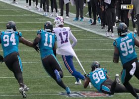 Jersey-rip tackle alert! Wonnum and Scourton devour Allen for 16-yard sack