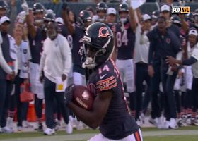 Caleb Williams ends dazzling first preseason drive of '25 with 36-yard TD pass to Olamide Zaccheaus