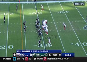 Chris Manhertz's 16-yard reception earns Giants red zone access