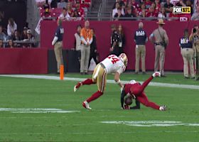 Kei'Trel Clark somehow gets hands under INT of Dobbs
