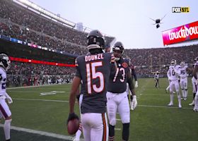 Caleb Williams closes score to 20-17 with 2-yard TD to Rome Odunze vs. Giants