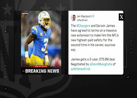 Rapoport: Chargers and S Derwin James Jr. agree to three-year, $75.6M deal | 'The Insiders'