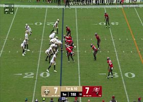 Vita Vea sacks Shough for a 7-yard loss