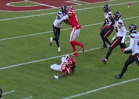 Kareem Hunt's game-sealing 20-yard run ends with a slide inside red zone