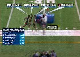 Nick Emmanwori beats out trio of star WRs in Simulcast 40-yard dash