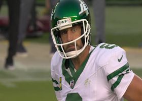 Rodgers' first INT as a Jet also serves as Flannigan-Fowles' first NFL pick