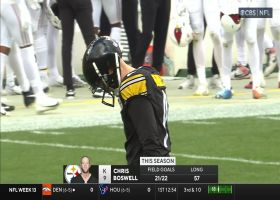 Chris Boswell drills 29-yard FG to give Steelers 3-0 lead