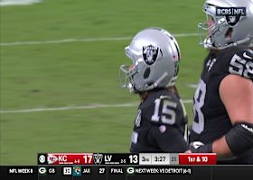 Tershawn Wharton's fourth-down sack ends Raiders' drive inside KC's 10-yard line