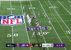 Mohamoud Diabate lands on Zavier Scott's fumble for Browns recovery