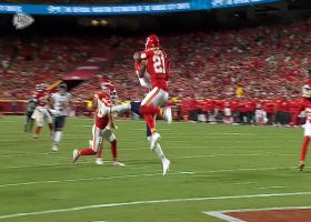 Chiefs rookie Jaden Hicks shows a nose for the football on leaping red-zone PBU vs. Tyler Scott
