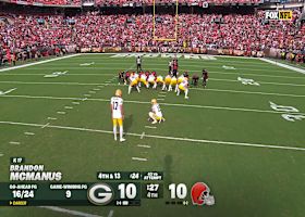 Can't-Miss Play: Browns block Packers' FG to preserve 10-10 tie in fourth quarter