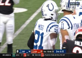 Zack Moss' nifty juke after the catch sparks 15-yard gain