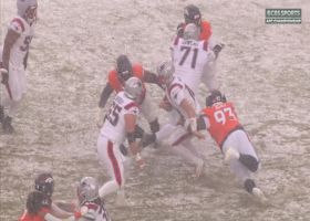 D.J. Jones and Malcolm Roach combine forces to sack Drake Maye on third down