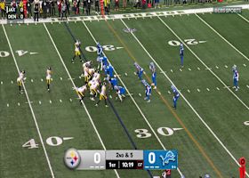 Aidan Hutchinson takes down Rodgers for a 9-yard sack