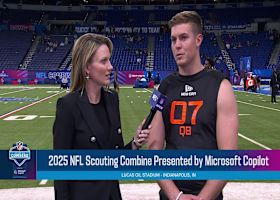 Will Howard catches up with Stacey Dales after Day 3 of 2025 NFL Scouting Combine