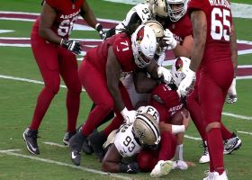 Saints' defenses collapses on Ridder for big sack