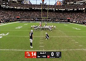 Daniel Carlson drills a 41-yard FG to put Raiders on the board vs. Browns