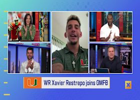 Miami WR Xavier Restrepo discusses being the all-time leader for receiving yards in school history | 'GMFB'