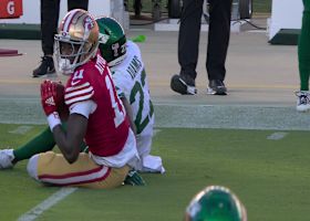 Brandon Aiyuk's first catch of 2024 goes for 14-yard gain via out route