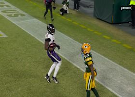 Hat-trick TD! Derrick Henry's third score of first half boosts Ravens' lead to 26-14 vs. Pack