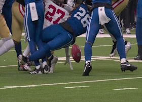 Quick change! Colts fumble on the kick return to set up 49ers in prime scoring position