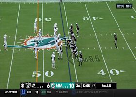 Calais Campbell throws Michael Mayer on way to big sack