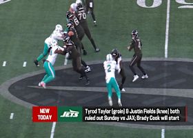 Tyrod Taylor (groin) and Justin Fields (knee) both OUT, Brady Cook to start vs. Jaguars | 'The Insiders'