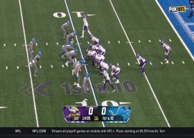 Josh Oliver's ambitious hurdle yields first-down yardage for Vikings