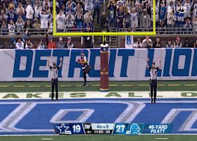 Jake Bakes drills a 46-yard field goal vs. Cowboys