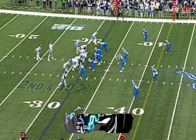 Trevor Nowaske snags his first career INT via Rudolph's pressured pass