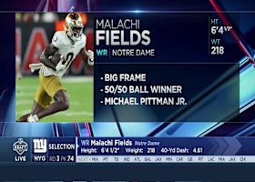 Giants select Malachi Fields with No. 74 pick in 2026 draft