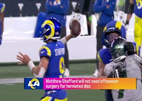 Rapoport: Matthew Stafford will not require offseason surgery for herniated disc | 'Super Bowl Live'