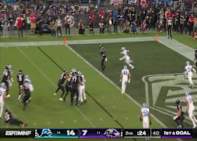 Lamar Jackson's first TD pass of night hits Bateman, trimming Lions' lead to 14-13