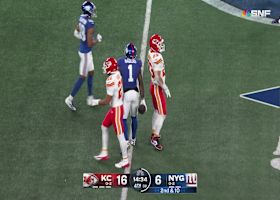 Malik Nabers' first catch of 'SNF' comes early in fourth quarter vs. Chiefs