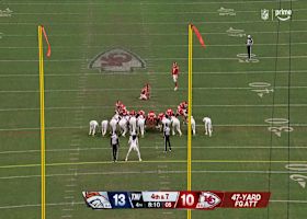 Butker's 47-yard FG ties score at 13-13