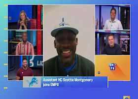 Lions Assistant HC Scottie Montgomery joins 'GMFB' to detail how strong running game contributes to team's success