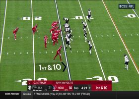 Stroud dots Nico Collins over middle for 24-yard catch and run