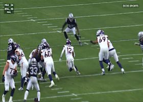 RJ Harvey bursts up the middle for a quick 15-yard gain