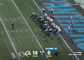 Chuba Hubbard scores Panthers' first playoff TD since January of 2018