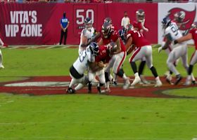 Jihad Ward brings down Kyle Trask for 7-yard loss on sack