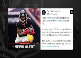 Pelissero: Vikings re-acquiring Cam Akers via trade with Texans | 'The Insiders'