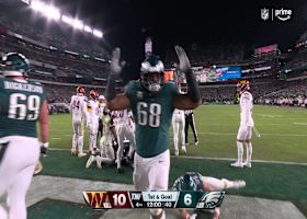 Brotherly shove caps off 76-yard Eagles' TD drive