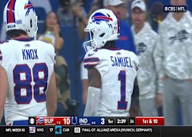 Josh Allen's 17-yard laser to Samuel gets Bills to midfield vs. Colts