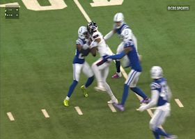 Collins' spinning 21-yard reception finishes with punishing power