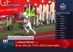 Zierlein breaks down how Adonai Mitchell is a 'great value pick' for the Colts | 'NFL Draft Center'